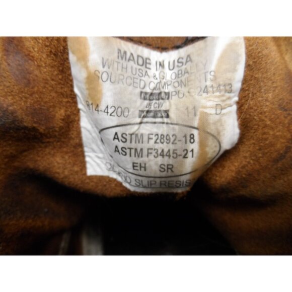 Thorogood Mens 6" American Heritage 814-4200 Wedge Sole Boots (USA) Size 11D - Picture 8 of 8